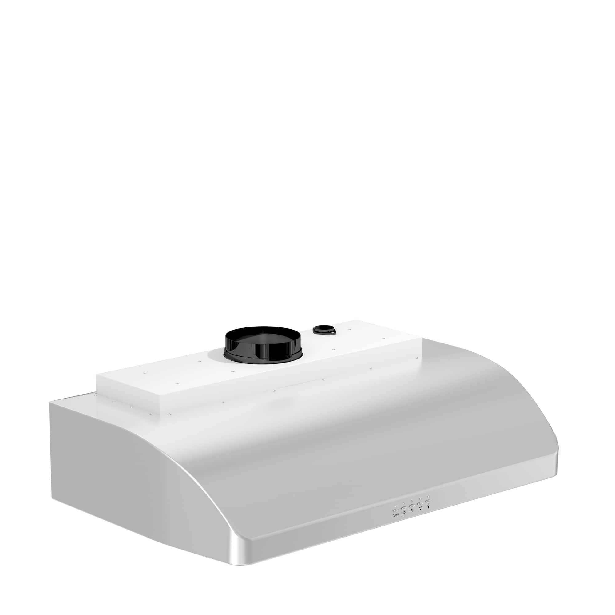 Left. ZLINE - 30" Under Cabinet Range Hood in Stainless Steel (625-30) - Silver.