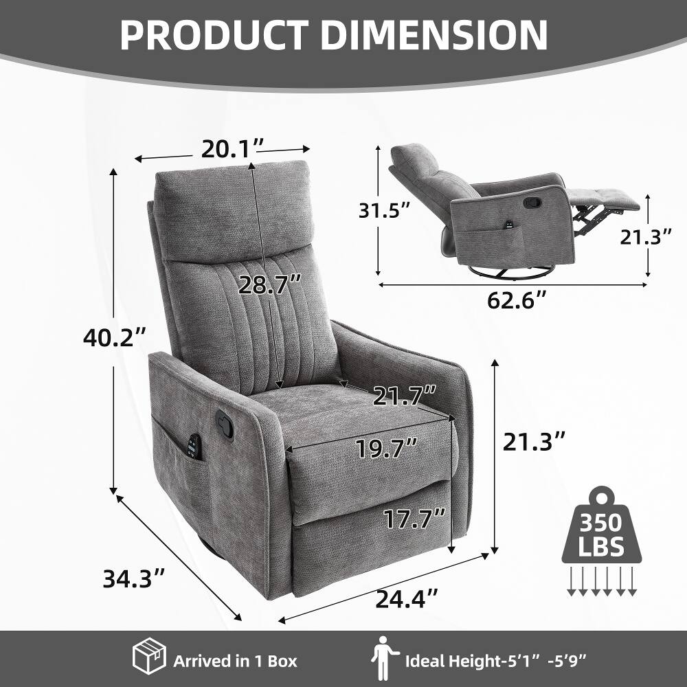 PRODUCT DIMENSION  
20.1"  
31.5"  
21.3"  
40.2"  
28.7"  
62.6"  
21.7"  
19.7"  
21.3"  
34.3"  
17.7"  
24.4"  
350 LBS  
Arrived in 1 Box  
Ideal Height-5'1" -5'9"
