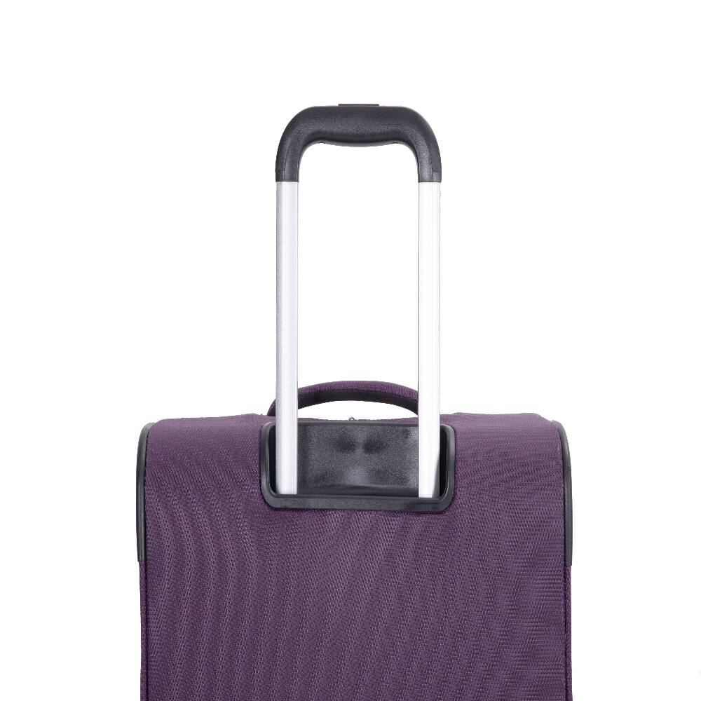 Alt View 6. Ropilly - Ropilly 5 Piece Luggage Set Softshell Suitcase Lightweight Carry On Suitcase Purple - Purple.