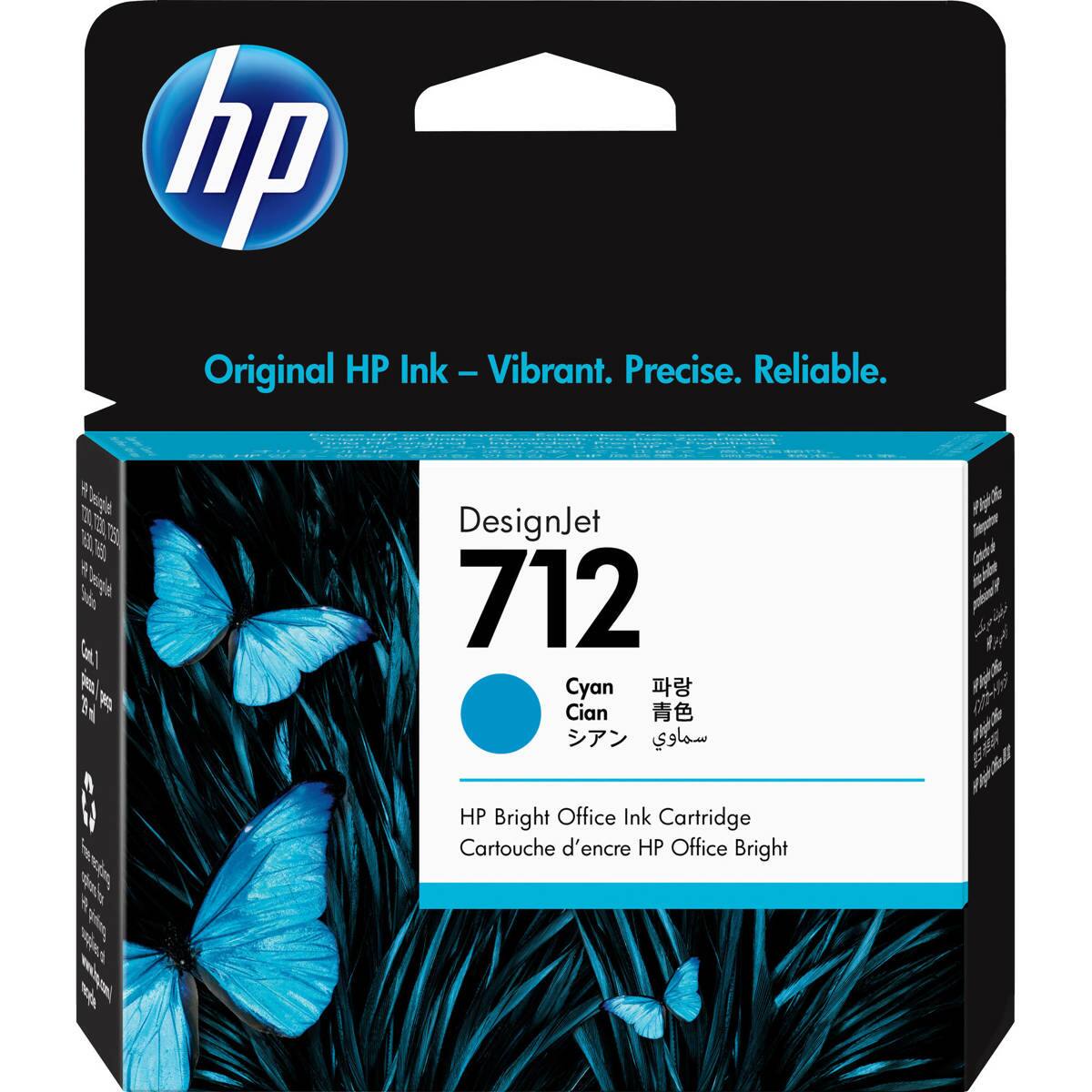 hp Original HP Ink - Vibrant. - Precise. Reliable.

DesignJet 712 Cyan  Cian   
HP Bright Office Ink Cartridge Cartouche d'encre HP Office Bright