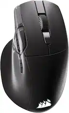Front. CORSAIR - NIGHTSWORD v2 WIRELESS SD Stream Deck Gaming Mouse - Black.