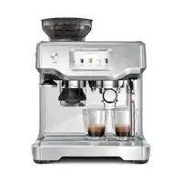 Breville - the Barista Touch Espresso Machine with 9 bars of pressure, Milk Frother and integrated grinder - Stainless Steel - Front_Zoom