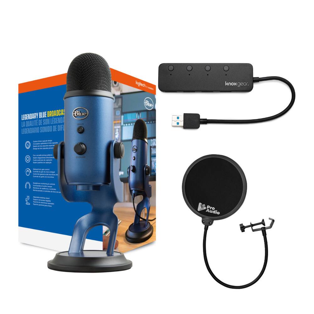 Blue Microphones - Yeti USB Microphone (Midnight Blue) Bundle