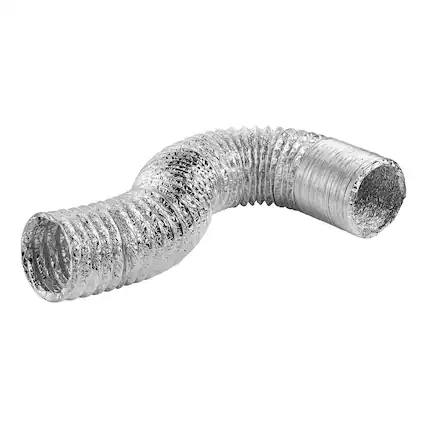 Front. Lambro - 4" UL 2158A Clothes Dryer Foil Flex Transition Duct 50 ft.