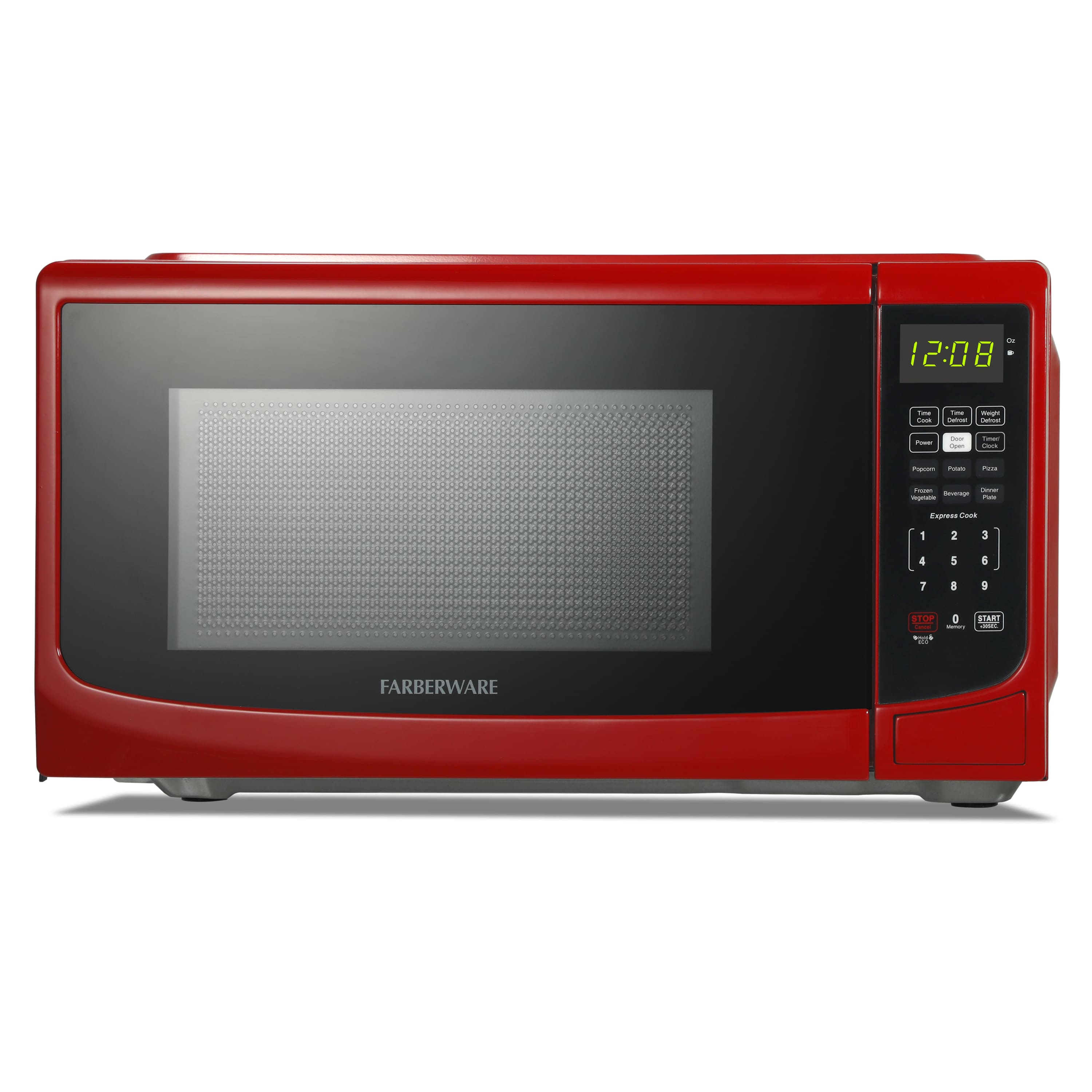 Farberware - Classic 0.7 cu. ft. 700-Watt Microwave Oven - Red