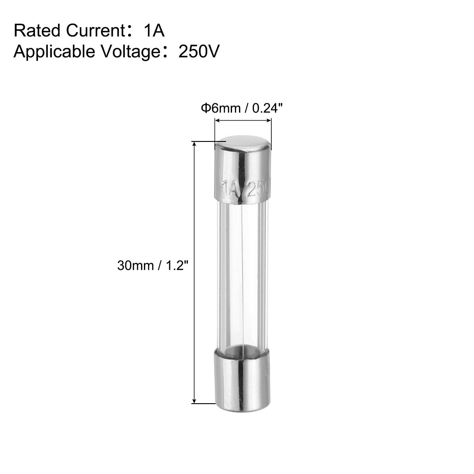 Rated Current: 1A  
Applicable Voltage: 250V  

Φ6mm / 0.24"  
30mm / 1.2"