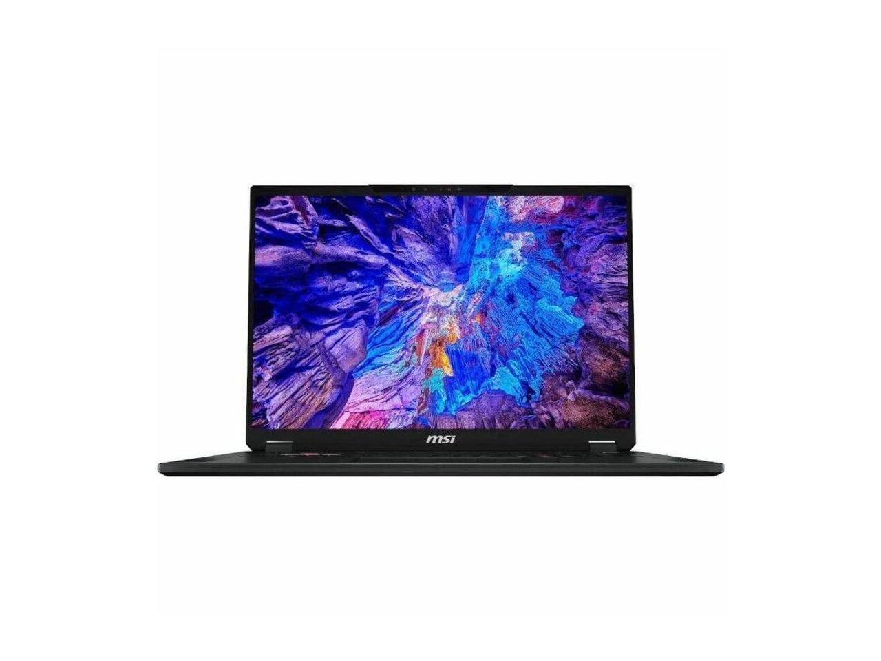 Alt View 6. MSI - MSI 18" UHD+ 240Hz Ryzen AI 9 365 RTX 5080 32GB DDR5 2TB SSD Win11 Pro (Stealth A18 A3HWIG-028US) - Black.