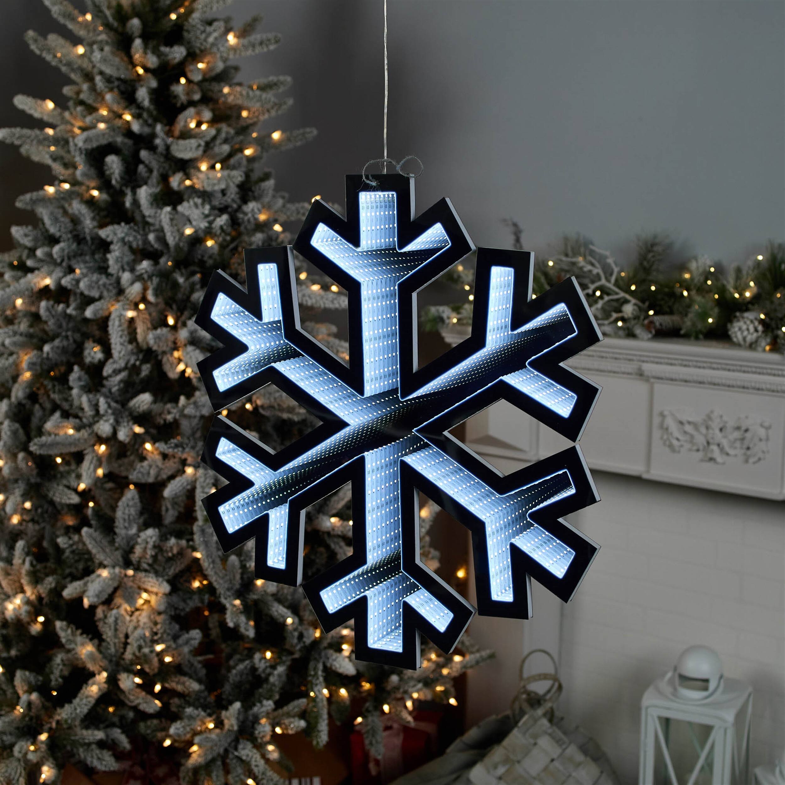Angle. BreeBe - Holiday Snowflake Ekkolight 23.5"H - White.