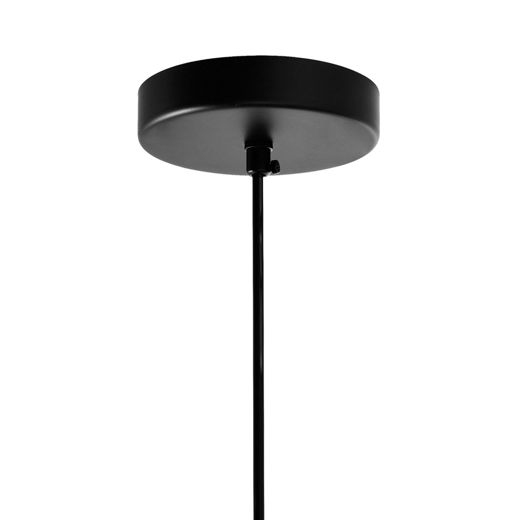 Alt View 1. CWI Lighting - Alethia 1 Light Down Pendant With Black Finish - Black.