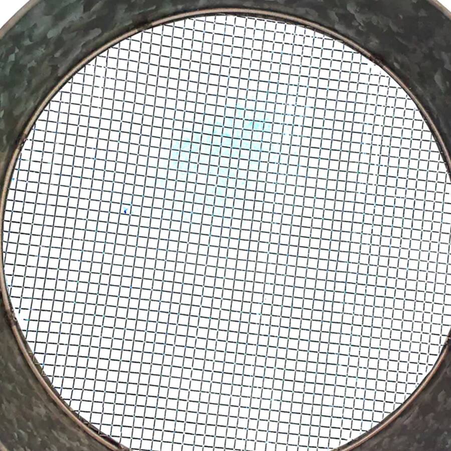 Manhattan Lane Round Galvanized Steel Compost Sifter with Wire Mesh ...