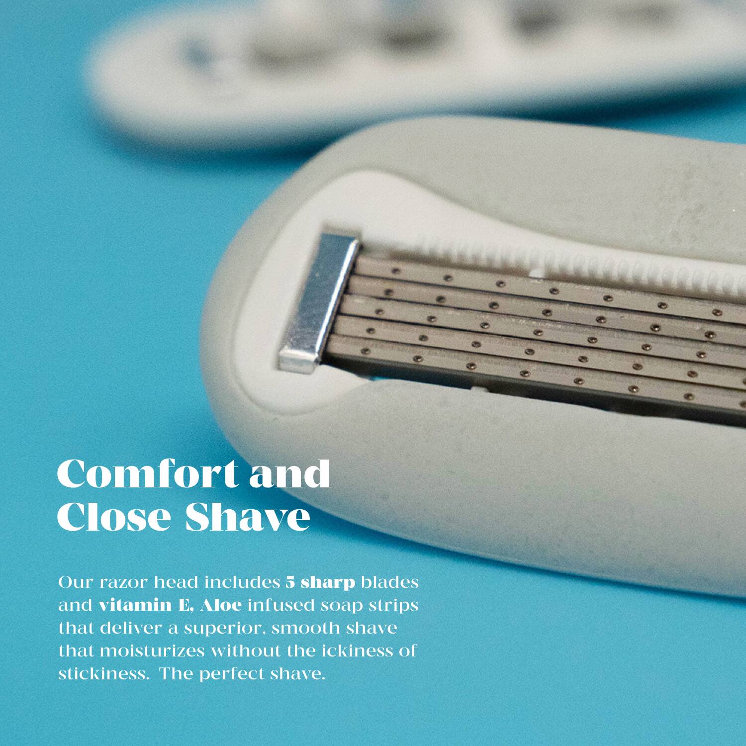 Alt View 16. Freya - Razor and Vibrator Starter Kit - Blue.