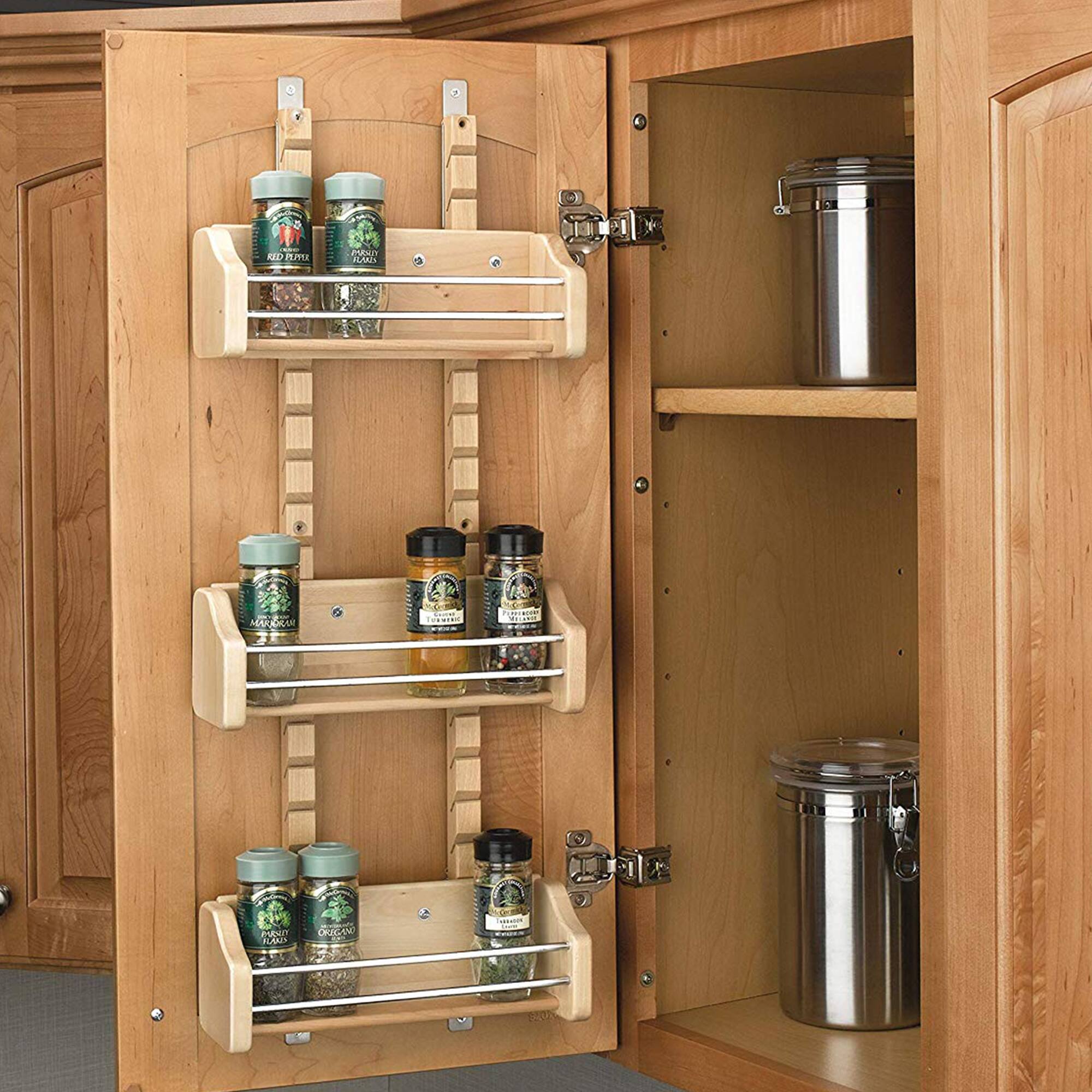 Rev A Shelf Small Adjustable Shelf Cabinet Door Mount Spice Rack - Main Image