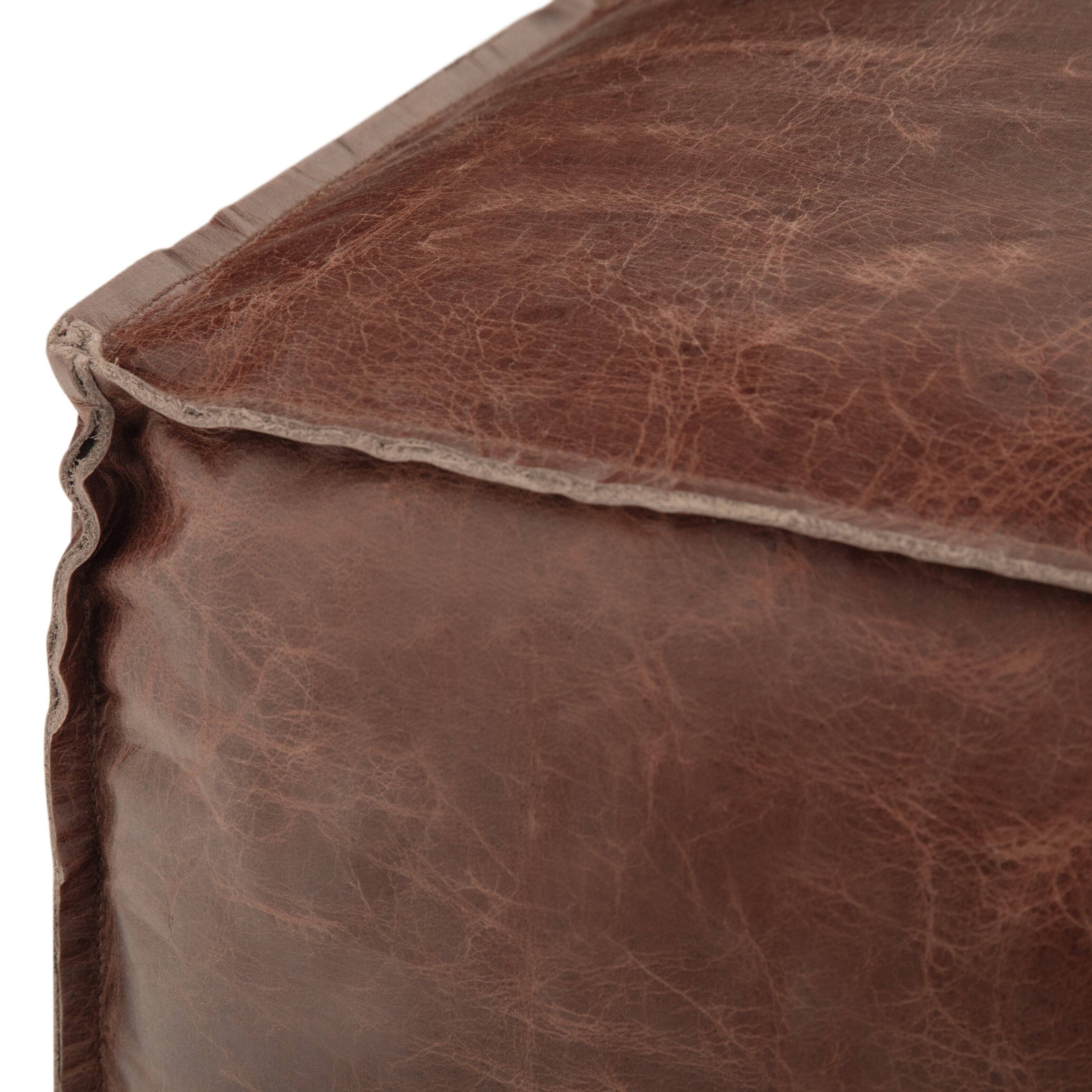 Alt View 11. Simpli Home - Sheffield Square Pouf - Brown.