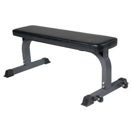 Power Systems - Economy Flat Workout Bench - Weight Training Bench for Home Gym - 43'' x 23'' x 18'' - Black