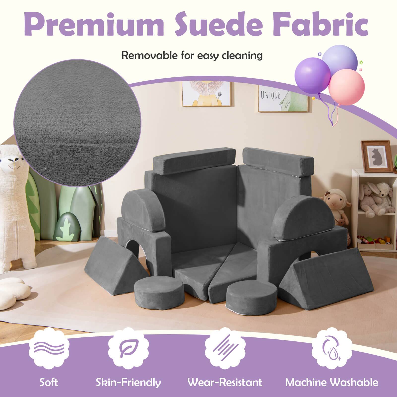 Premium Suede Fabric  
Removable for easy cleaning  

Soft  
Skin-Friendly  
Wear-Resistant  
Machine Washable