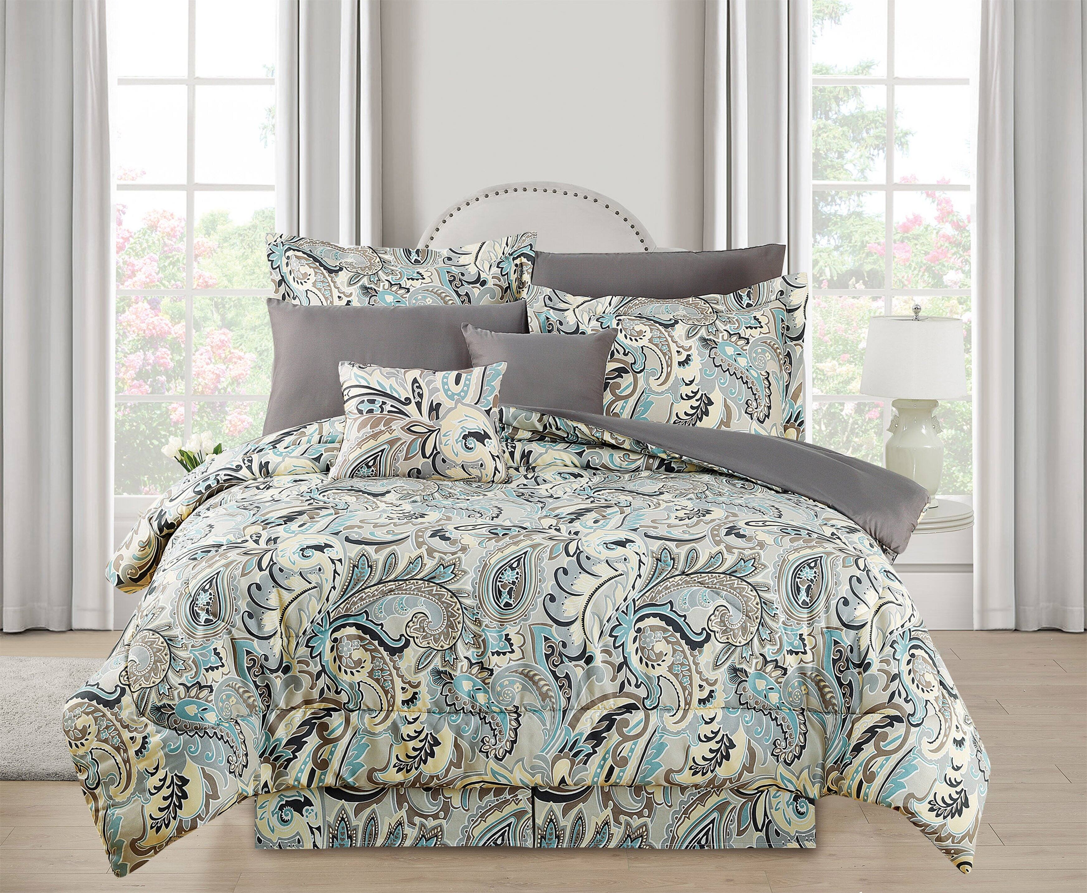 Front. Kathy Ireland - Kathy Ireland 10 Piece Bed in a Bag Comforter Set - Olivia.