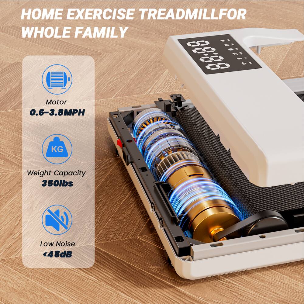 HOME EXERCISE TREADMILL FOR WHOLE FAMILY

- Motor: 0.6-3.8MPH
- Weight Capacity: 350lbs
- Low Noise: <45dB