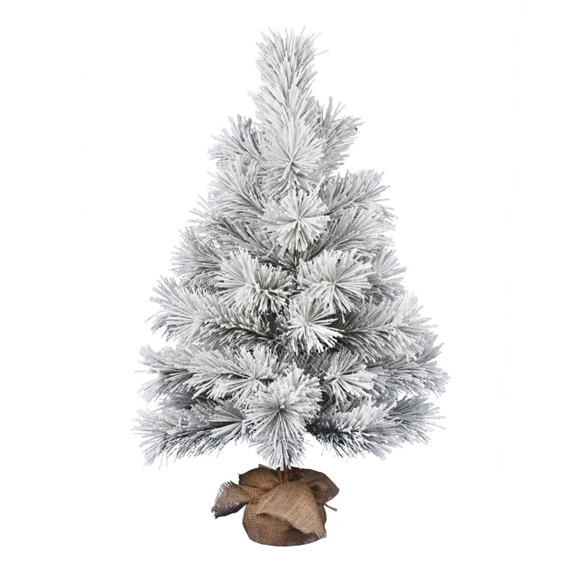 Front. Vickerman - 36" Frosted Beckett Pine Tree 54Tips - Green.