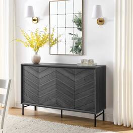 Harper Chevron Sideboard by Modway - Black