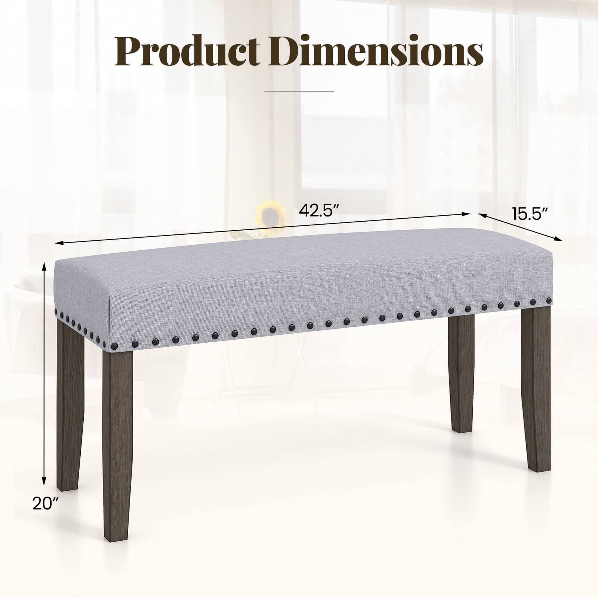 Product Dimensions: 42.5" x 15.5" x 20"