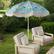 Alt View 1. Costway - 6.5 FT Outdoor Fringe Patio Umbrella with Carrying Bag Push Button Tilt for Garden - Green.