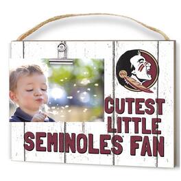 Jardine - Florida State Seminoles 8'' x 10'' Cutest Little Weathered Logo Clip Photo Frame - White