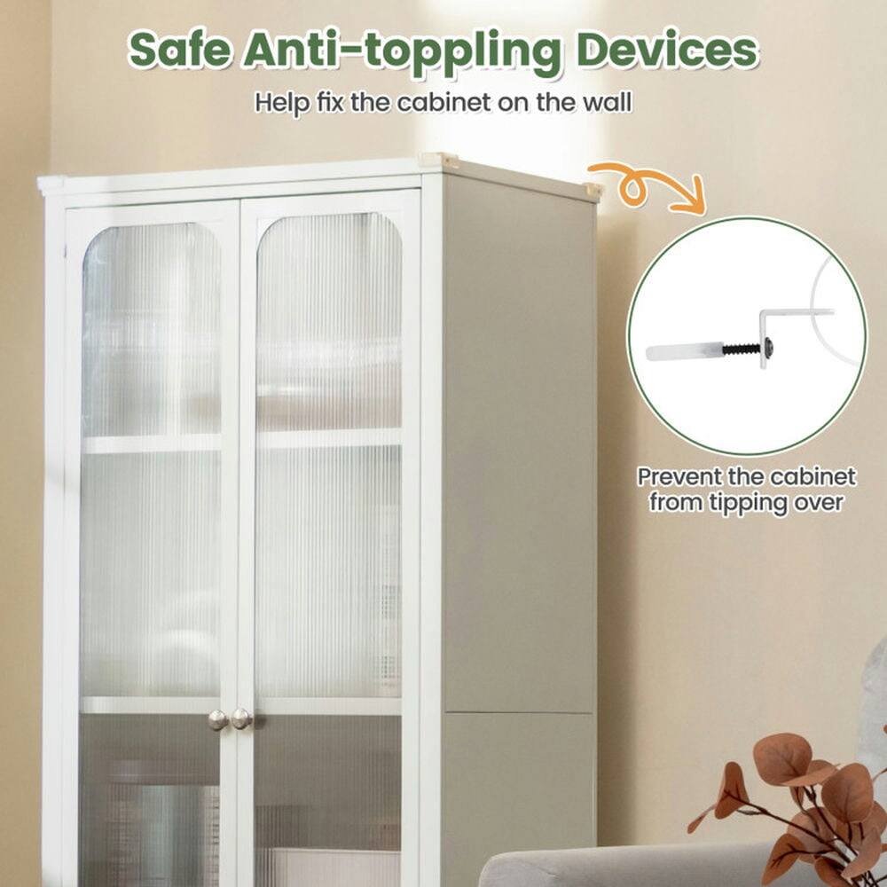 Safe Anti-toppling Devices  
Help fix the cabinet on the wall  
Prevent the cabinet from tipping over