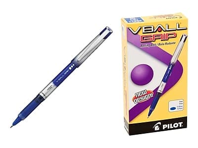 Pilot - VBall Grip Rollerball Pens, Fine Point, Blue Ink, Dozen (35571) price history on PriceWatchPro