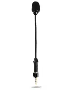 MOVO - MV-M101 Gooseneck Omnidirectional Lavalier Microphone- Compatible with DJI Mic/Rode Wireless Go Transmitters