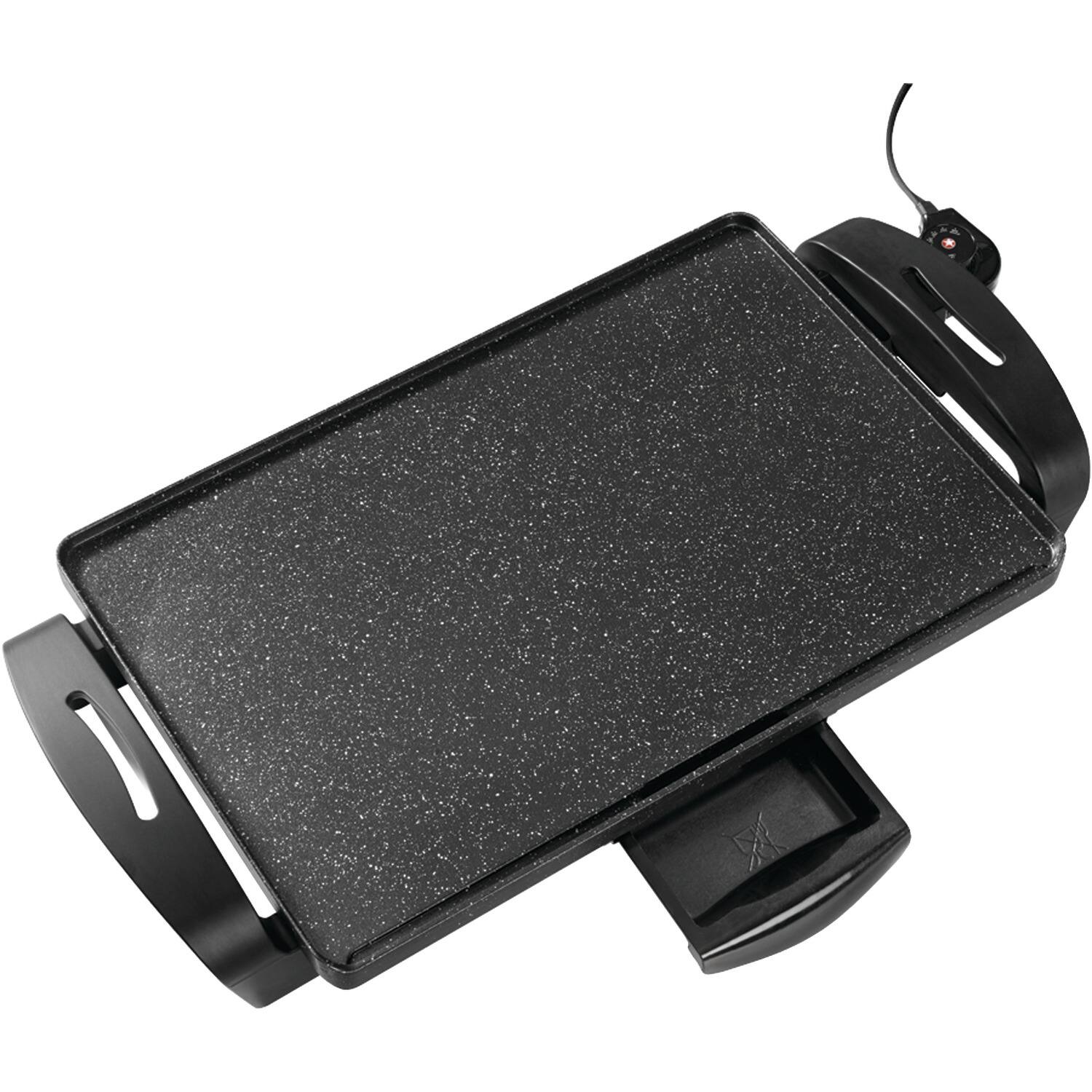 Front. THE ROCK by Starfrit - The Rock By Starfrit 024402-002-0000 19-in. X 13"-in. Electric Griddle - black.