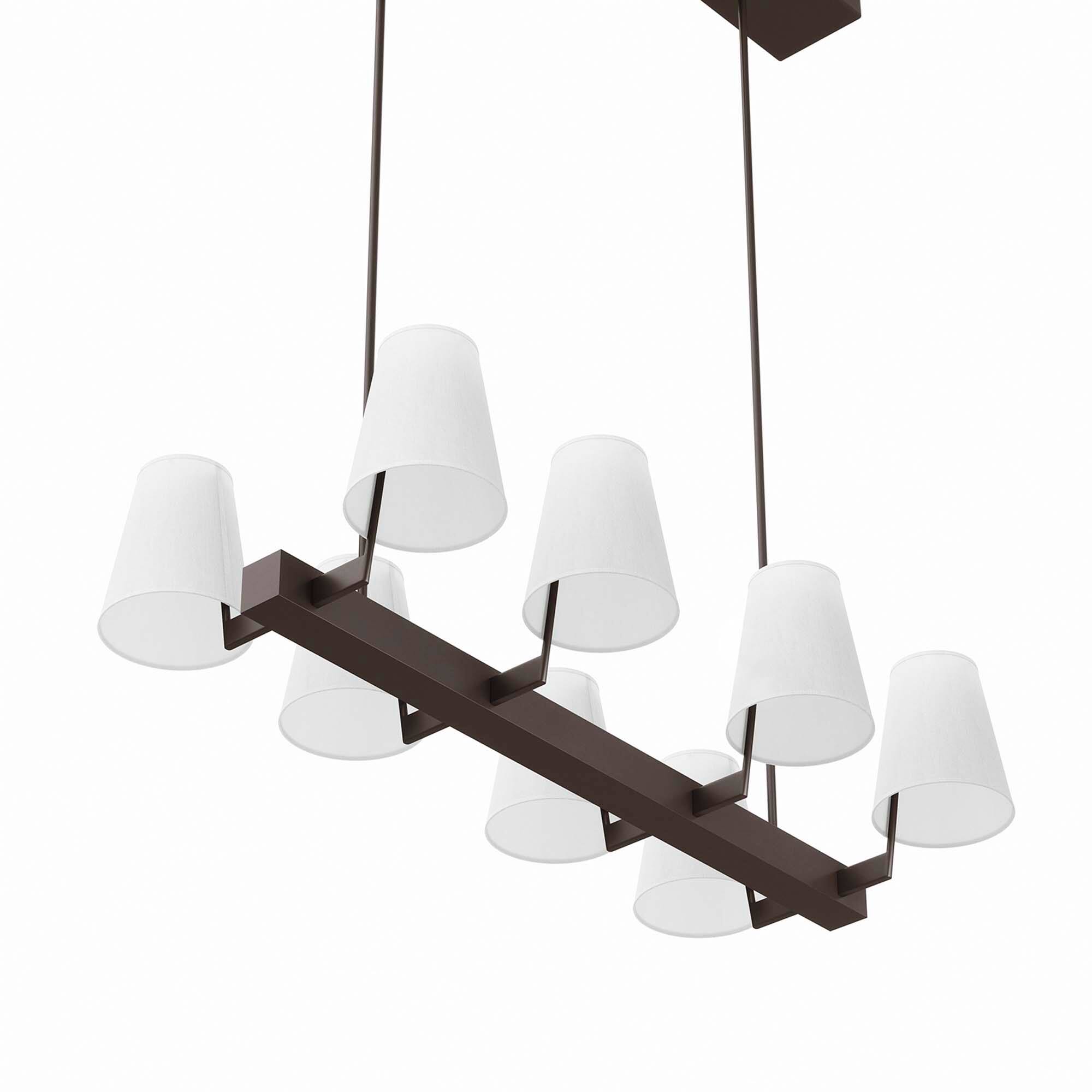 Alt View 5. Modway - Enthrall 8-Light Chandelier by Modway - White Brass.