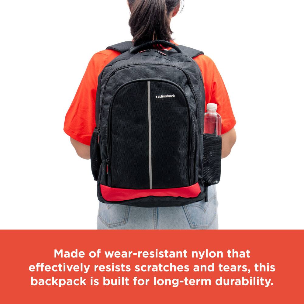 Made of wear-resistant nylon that effectively resists scratches and tears, this backpack is built for long-term durability.