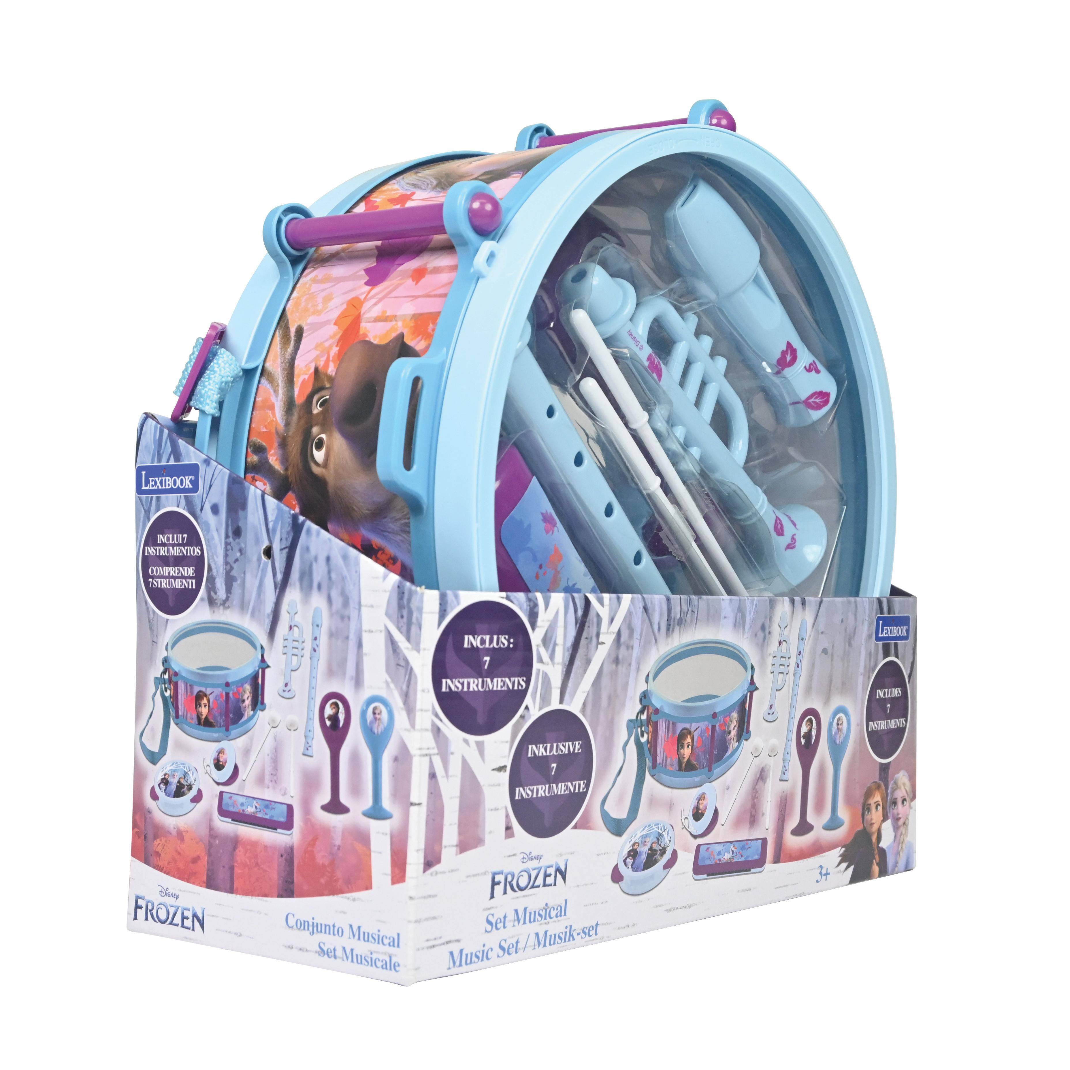 Sm LEXIBOOK NCL IOTRLMENTOS COMPRENDE THTELMENTI Dny FROZEN INCLUS: 7 INSTRUMENTS INKLUSIVE PIM INSTRUMENTE 7 Disny FROZEN Conjunto Set Musical Set Musical Set Musik-set Music LEXRON NSW 1 M