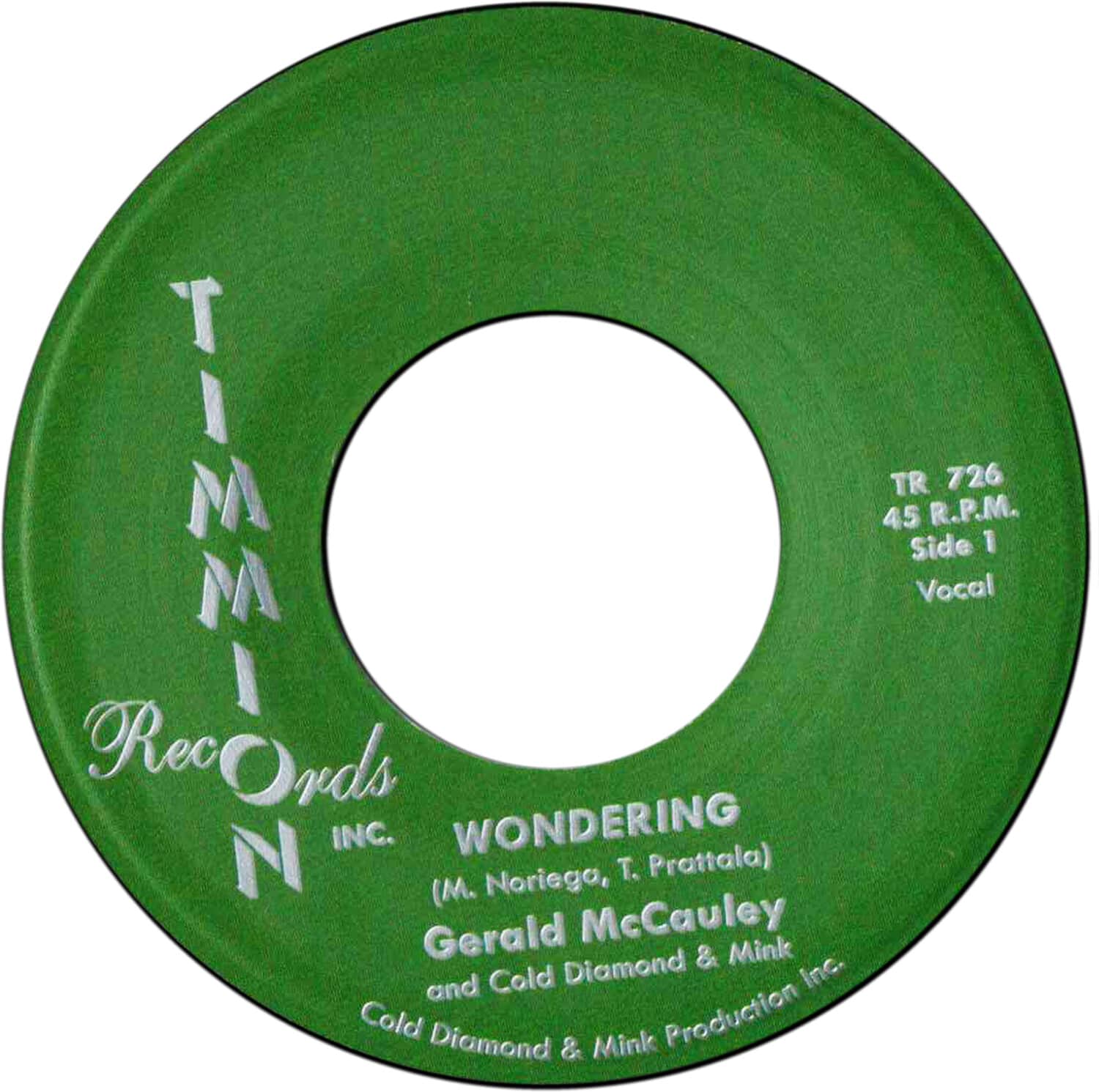 Gerald McCauley - Wondering/Wondering (Instrumental)   - 7-INCH SINGLE [7 inch Vinyl Disc] price history on PriceWatchPro