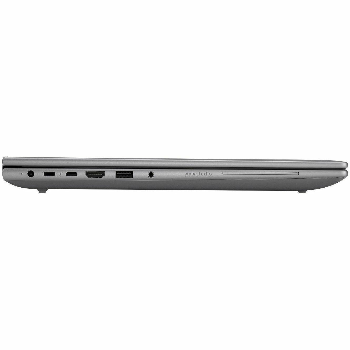 Alt View 4. HP - HP ZBook X G1i 16" Mobile Workstation - WQUXGA - 120 Hz - Intel Core Ultra 9 285H - vPro Technology - 32 GB - 1 TB SSD - Silver.