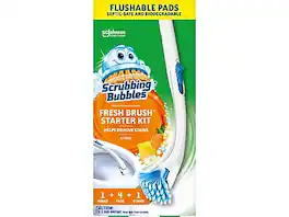 Scrubbing bubbles - Fresh Brush Toilet Cleaning System Starter Kit, Citrus Scent (301822) - Multicolor