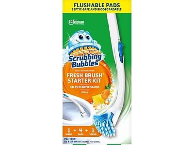 Scrubbing bubbles - Fresh Brush Toilet Cleaning System Starter Kit, Citrus Scent (301822) - Multicolor
