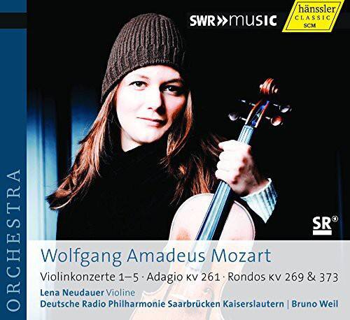 hanssler CLASSIC SWR MUSIC SCM SR ORCHESTRA Violinkonzerte Wolfgang Amadeus Mozart 1-5 Adagio Saarbrücken KV 261 Rondos KV 269 & 373 | Lena Neudauer Violine Deutsche Radio Philharmonie Kaiserslautern Bruno Weil
