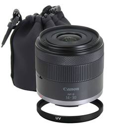 Canon - RF-S 14-30mm f/4-6.3 IS STM PZ Lens (Canon RF) + Lens Pouch + 58mm Filter - Black