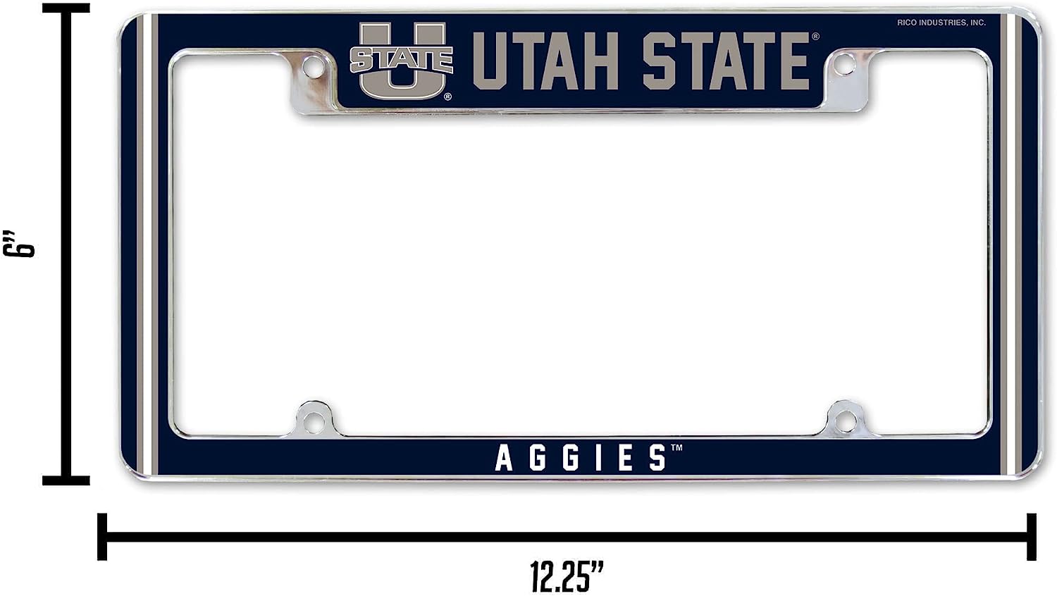 6" | Utah State Utah State Aggies 12.25" Rico Industries, Inc.