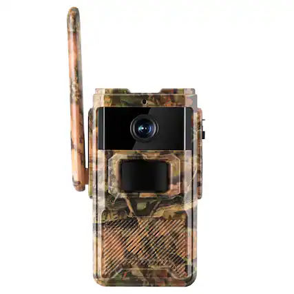 Front. Cluzine - 4G LTE Solar Trail Camera, 14MP Photos, 4MP Video, Night Vision, 0.2s Trigger, IP66 Waterproof.