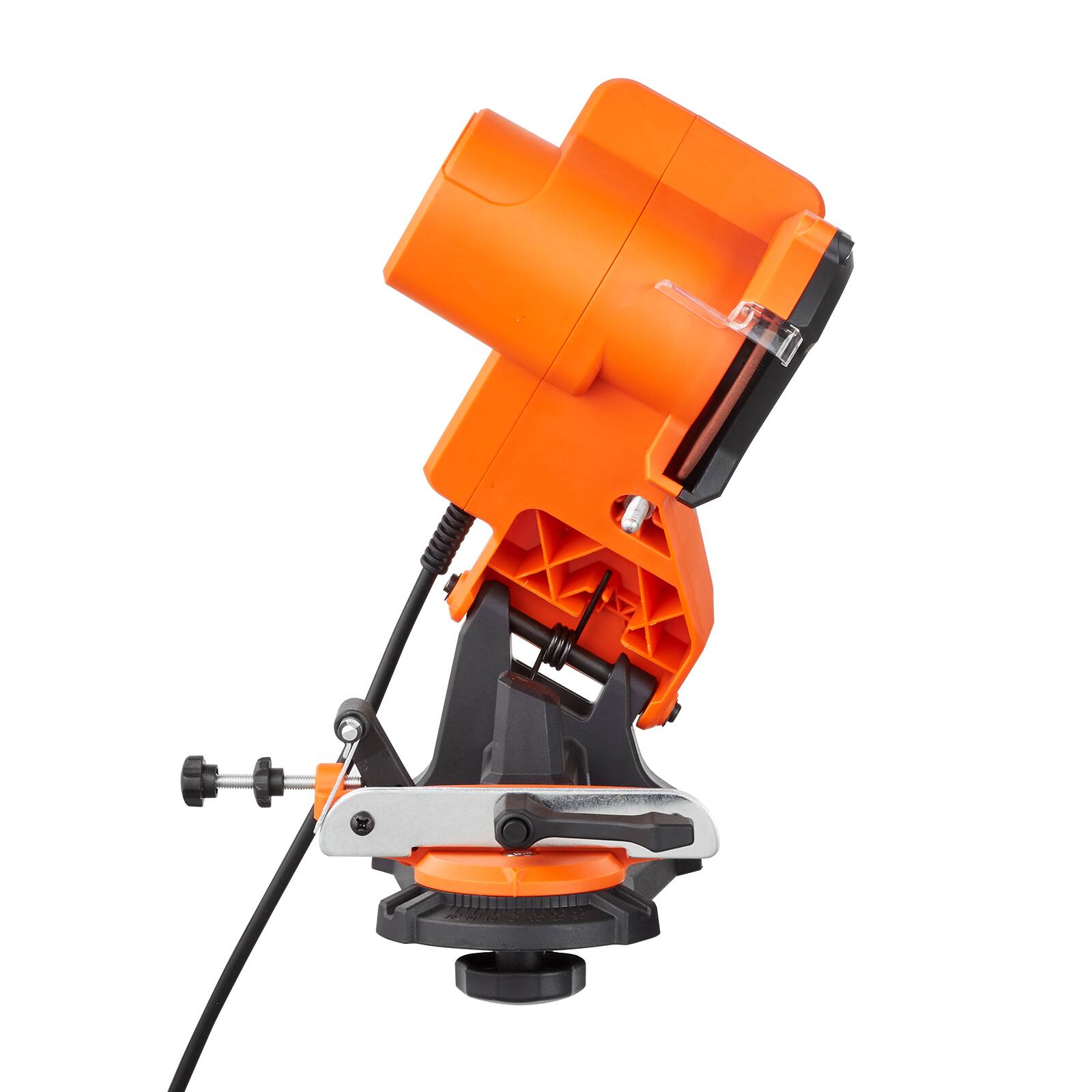 Alt View 5. VEVOR - Electric Chainsaw Sharpener, 140W Electric Saw Chain Blade Sharpener 5700RPM, Professional Bench Chain Saw Sharpening - Orange.