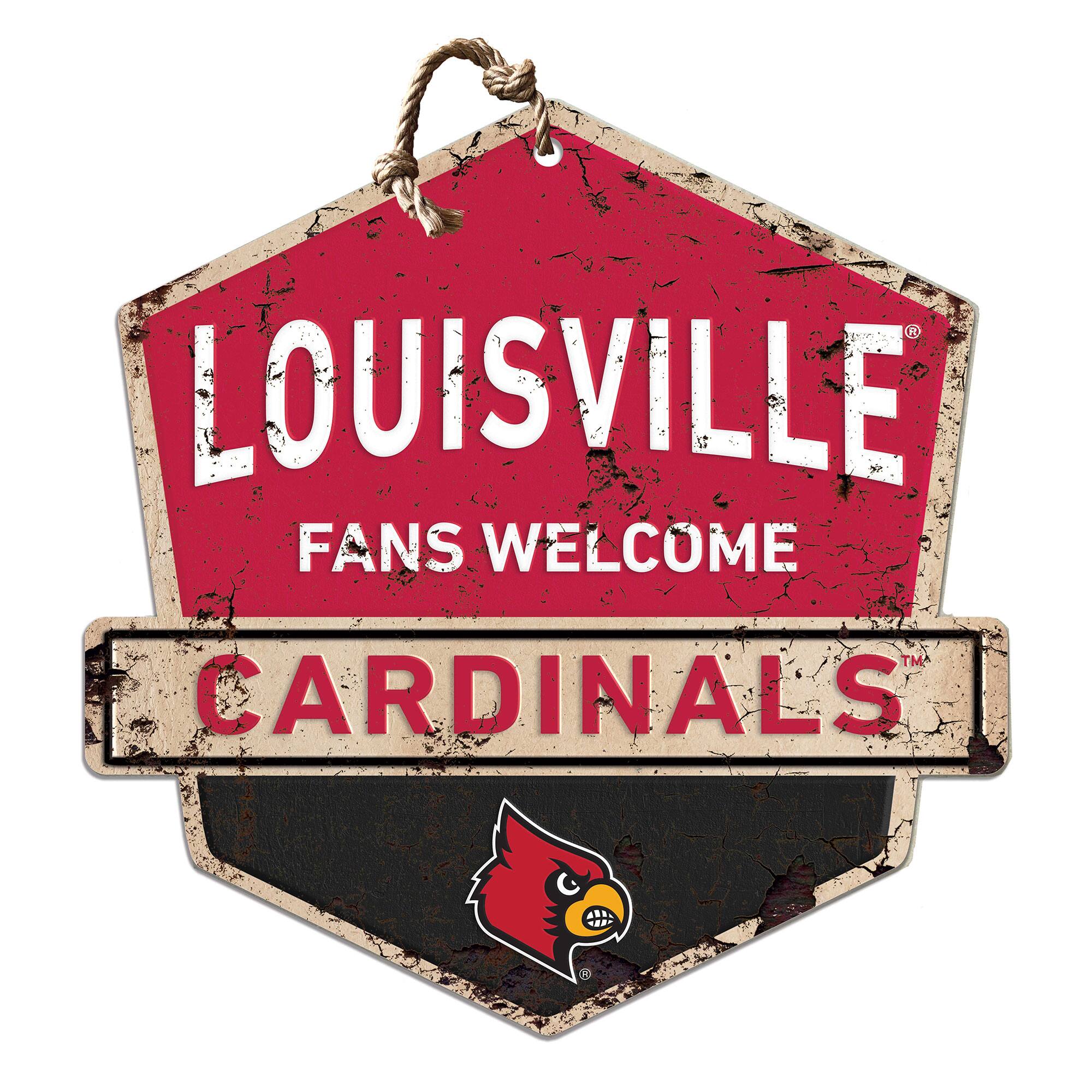Louisville Cardinals Fans Welcome Sign