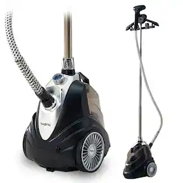 True & Tidy - Intelligent Luxury 9 Setting Upright Garment Steamer with Auto Off Technology - Black