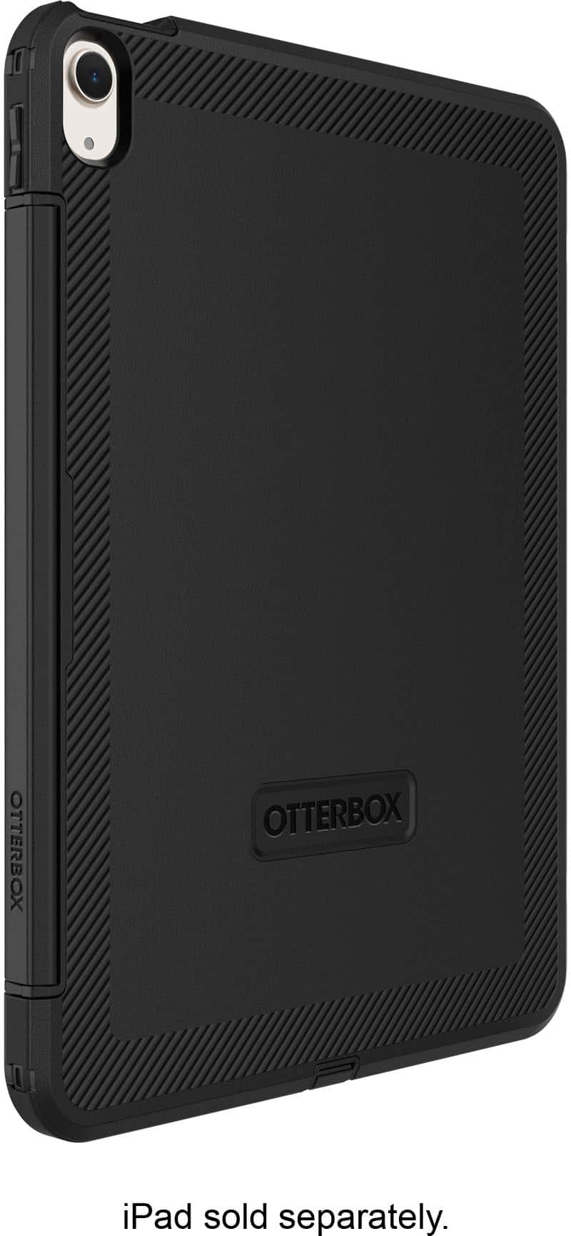 The text on the image reads: "iPad sold separately."