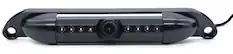 Front. NVX - Universal Rearview License Plate Mount Camera with Full Metal Body - Black.