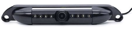 Front. NVX - Universal Rearview License Plate Mount Camera with Full Metal Body - Black.