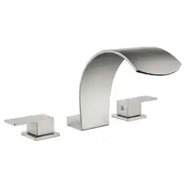 Brushed Faucet SUS304 Waterfall Spout cUPC Quick Connect Dual Handle