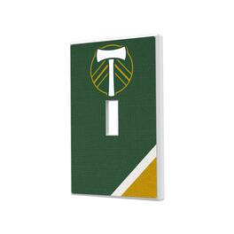 Keyscaper - Portland Timbers Diagonal Stripe Design Single Toggle Lightswitch Plate - Multicolor