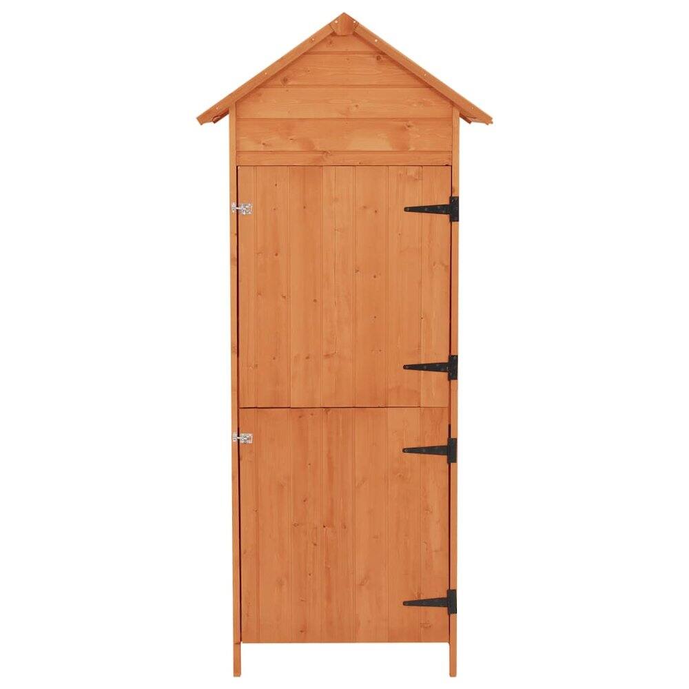 Angle. vidaXL - Outdoor Cabinet Wood - Brown.